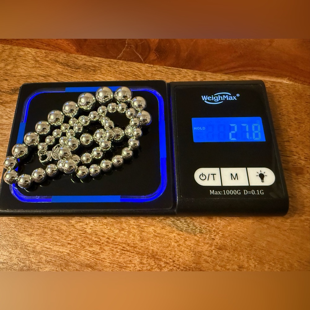 Tiffany&Co. HardWear Graduated Ball Bead Sterling Silver Necklace 16.25” - Picture 12 of 13